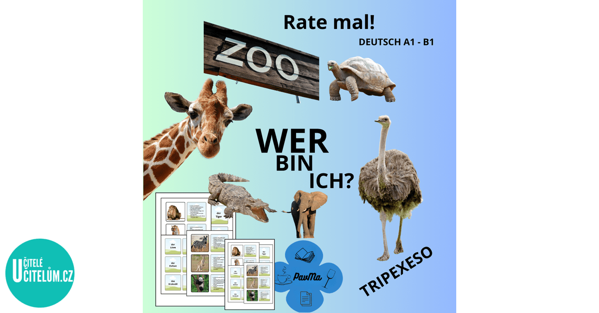 Wer Bin Ich Rätsel Tiere Tiere im ZOO Tripexeso Wer bin ich? Hádej, co jsem za zvíře? - Německý